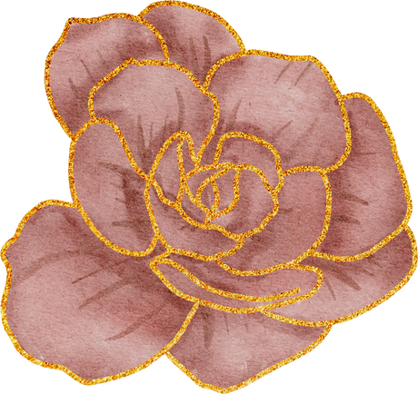 Flower with Gold