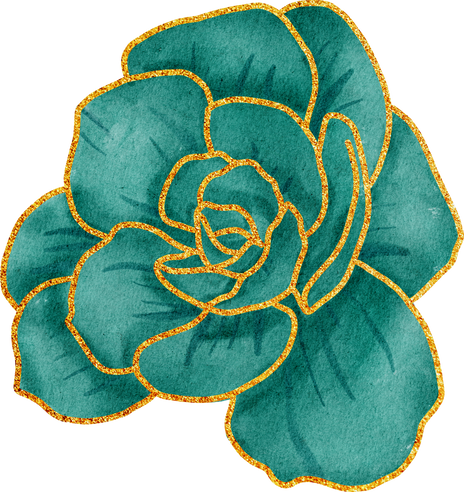 Flower with Gold